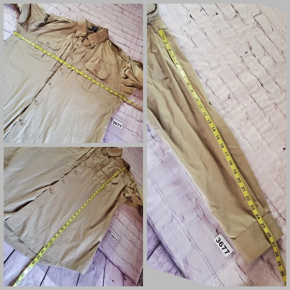 Propper BDU Coat, Battle RIP P/C Shirt & Safari Hat Set Khaki Outdoors Fishing